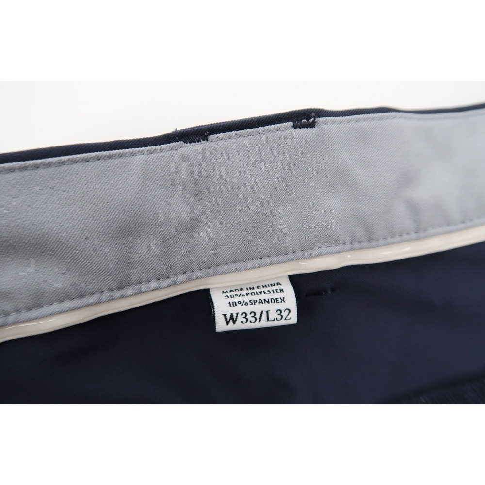 Footjoy Mens 33 Navy Performance Golf Pants Stretch Flat Front Size 33x32‎ - Picture 3 of 6